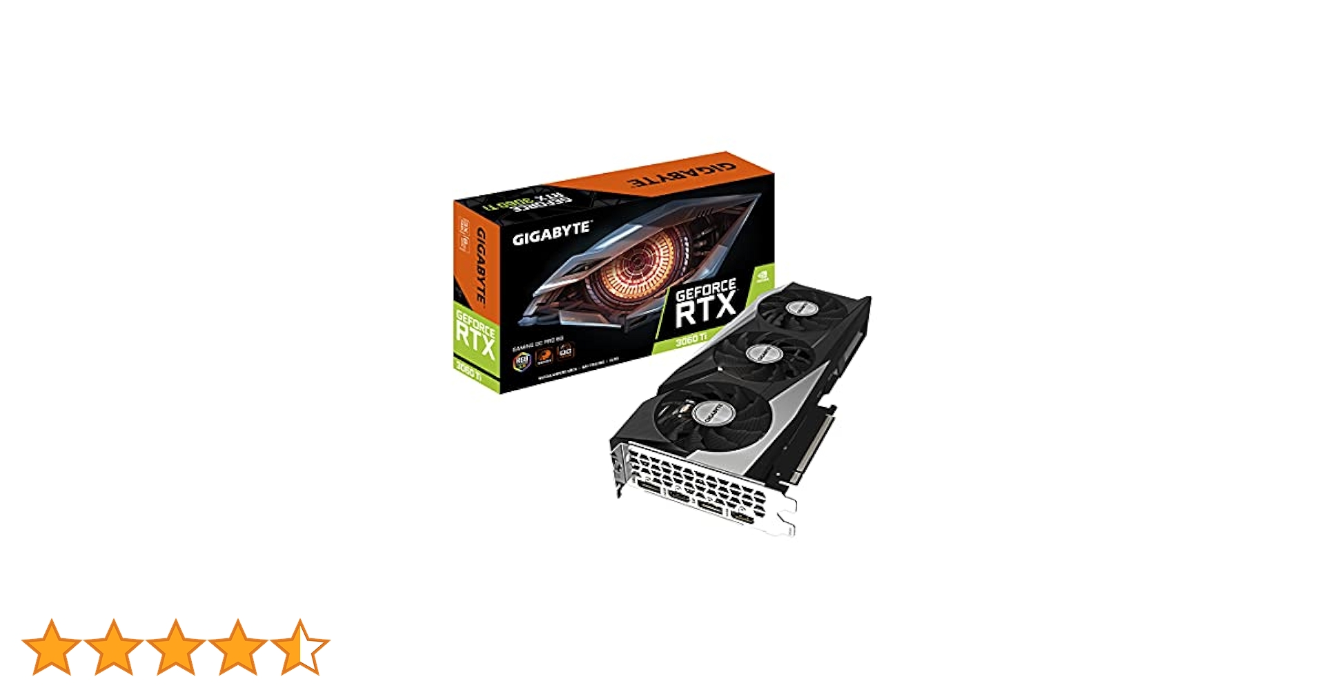 グラフィックボード・グラボ・ビデオカード Gigabyte RTX 3060 Ti GIGA-BYTE TECHNOLOGY GeForce RTX 3060 Ti GAMING OC 8G（rev